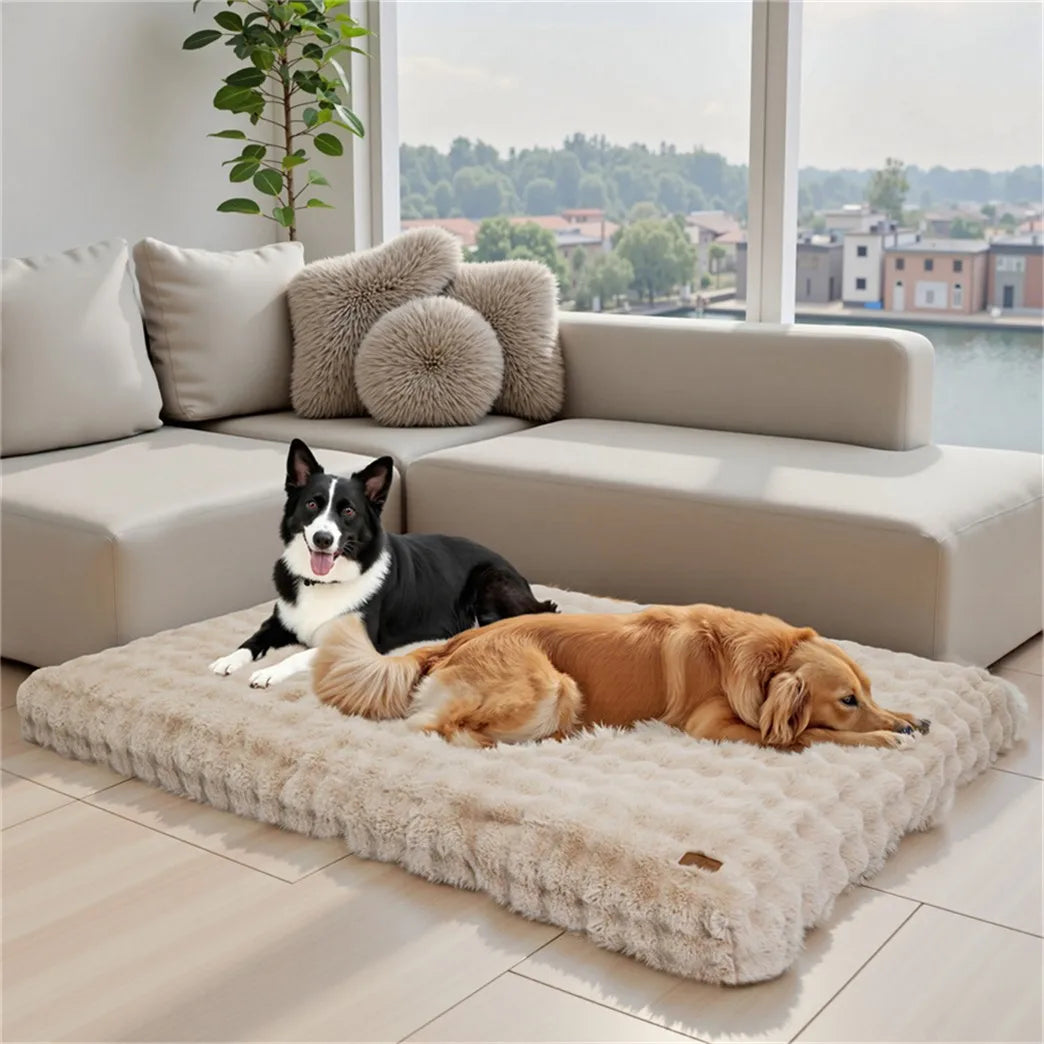 BORWART CN Ultra Plush Dog Bed Soft Cushion For Pets Washable