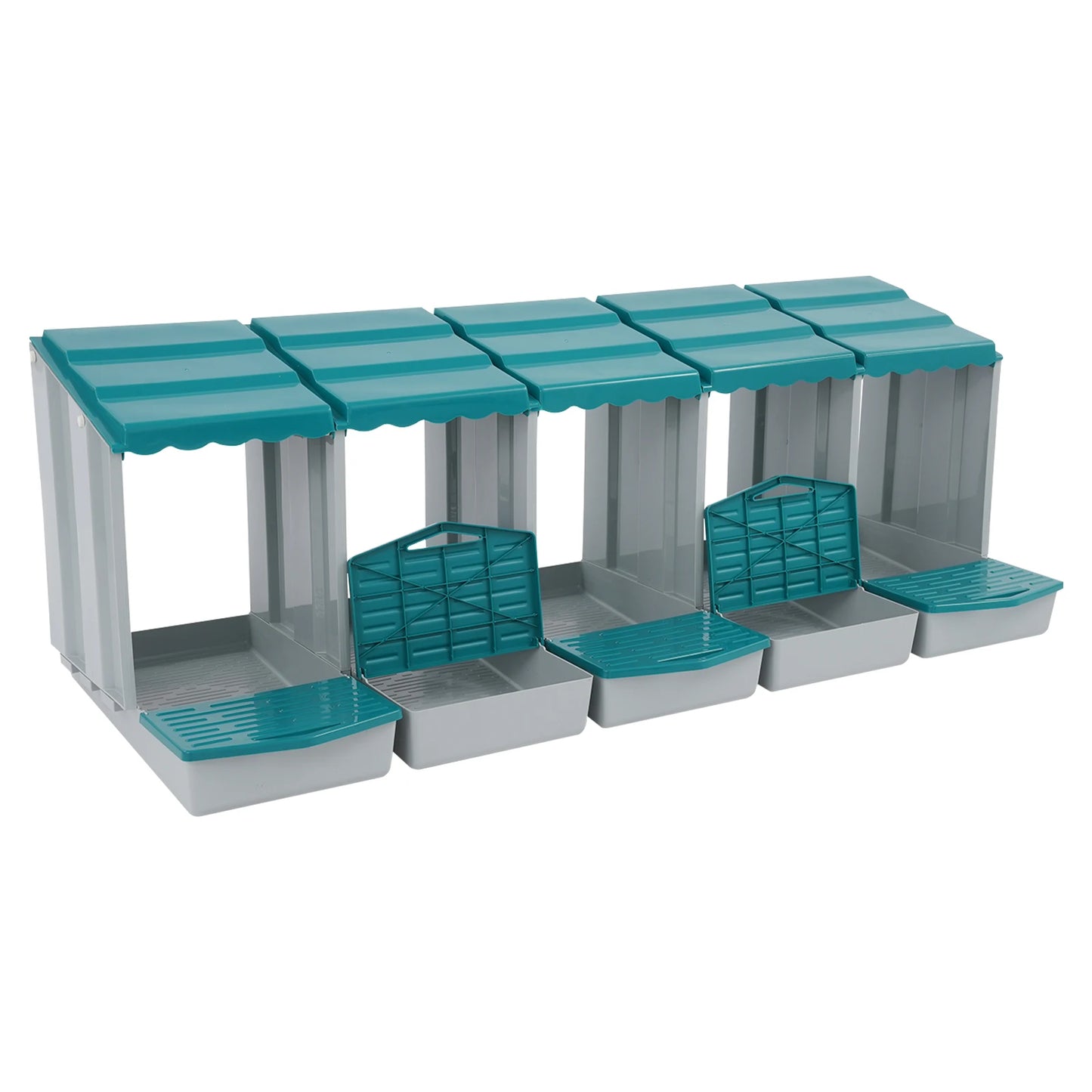 Five-Compartment Chicken Nesting Box With Roll Away Egg Collection