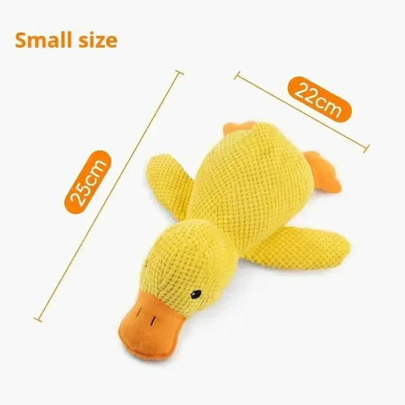 Squeaky Plush Duck Dog Toy Bite Resistant Puppy Chew Toy