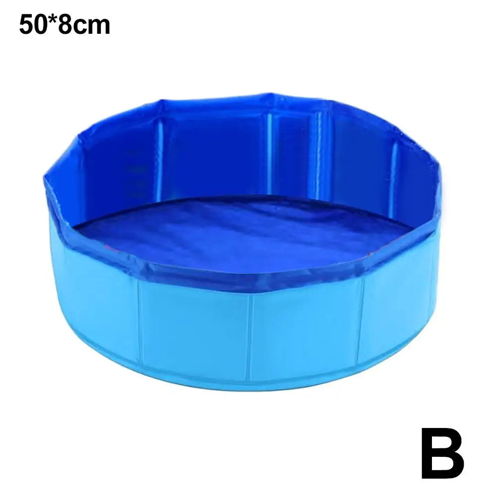Foldable Pet Bath Pool For Dogs And Cats Interactive Toy