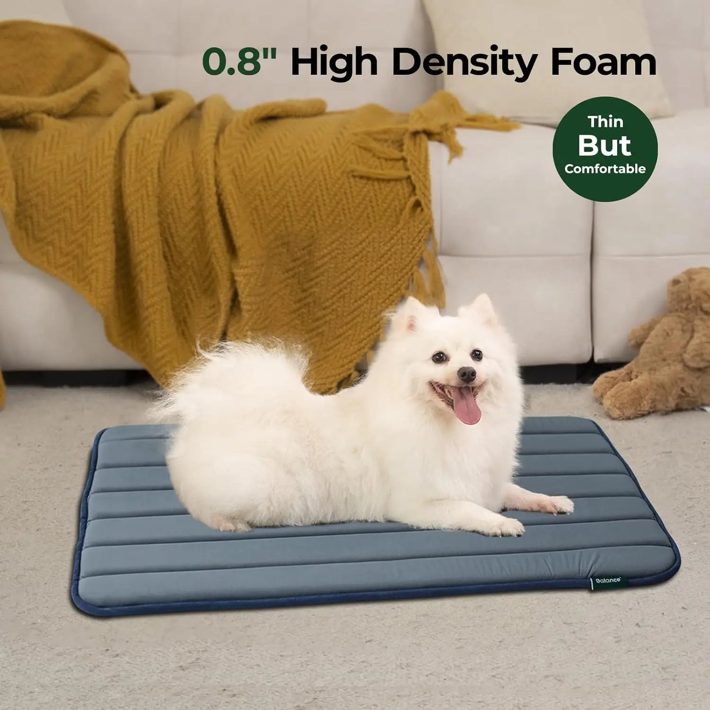 Washable Water Resistant Dog Crate Mat Anti Slip Foam Kennel Pad Pack