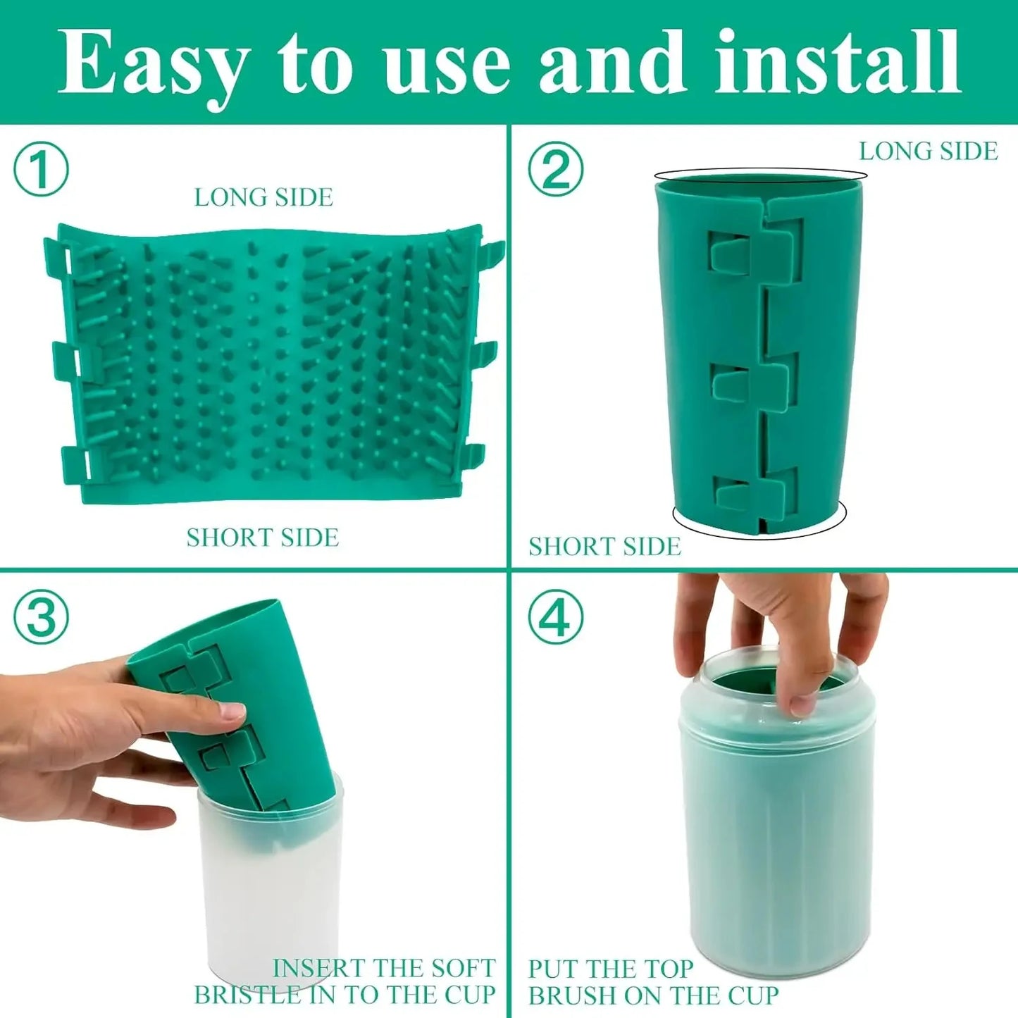Soft Silicone Pet Foot Wash Container For Cats And Dogs