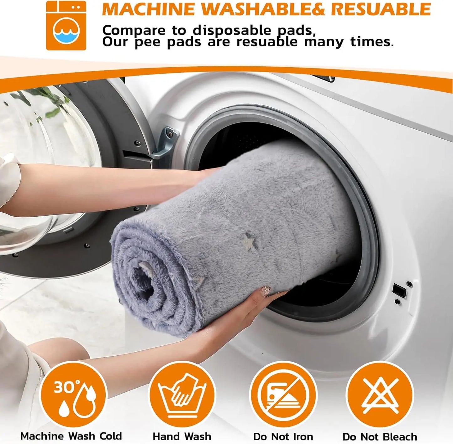 Washable Dog Pads for Fast Absorption and Non-Slip Training