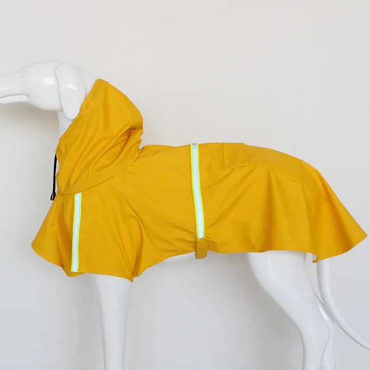 Waterproof Dog Raincoat With Reflective Hood And Windproof Protection