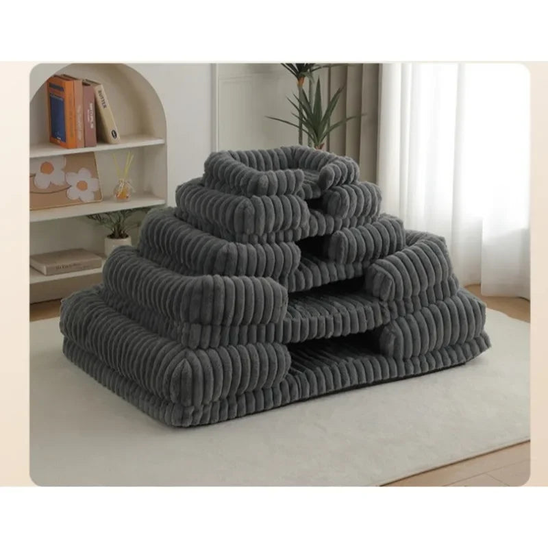 NONECN Calming Dog Bed With Orthopedic Memory Foam And Waterproof Cover