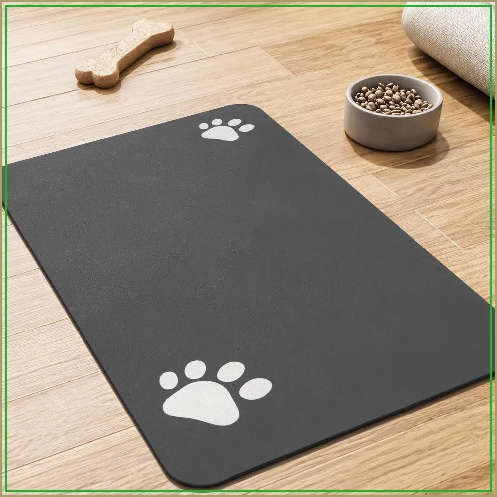 Super Absorbent Pet Feeding Mat Quick Dry No Stains