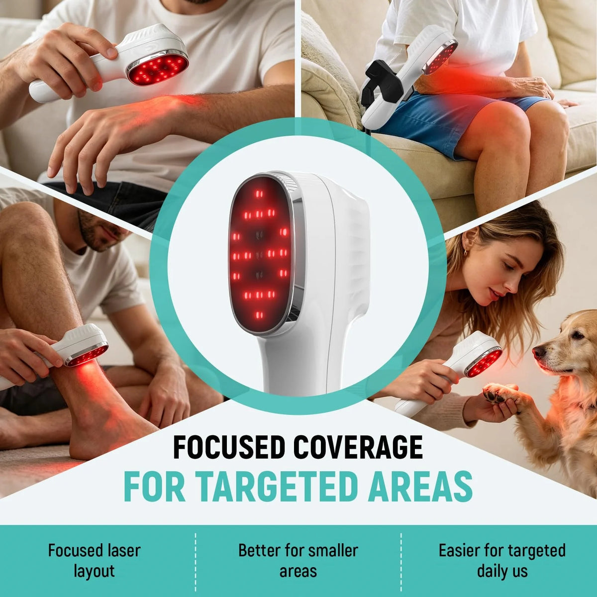 Pet Red Light Therapy Device With 808nm Laser For Comfort