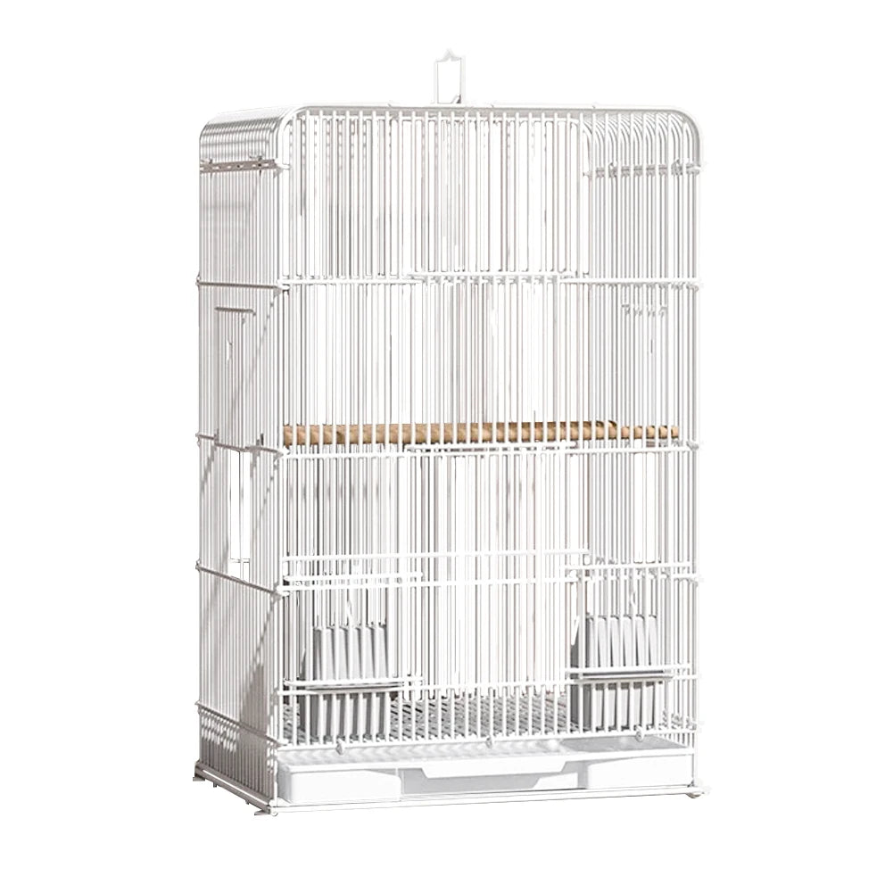 Wrought Iron Bird Cage Portable Parrot Cage With Removable Tray