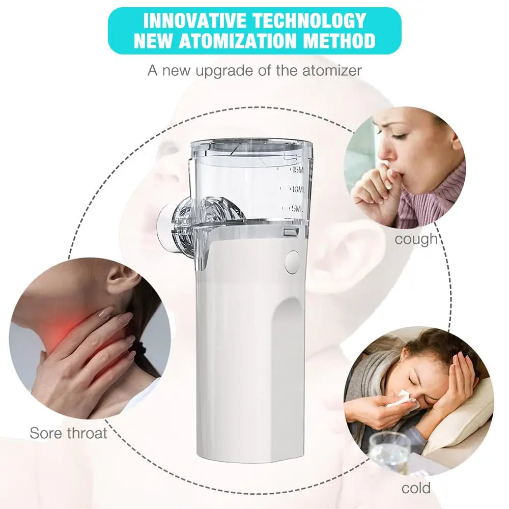 Portable Nebulizer For Humans And Animals USB Rechargeable Low Noise