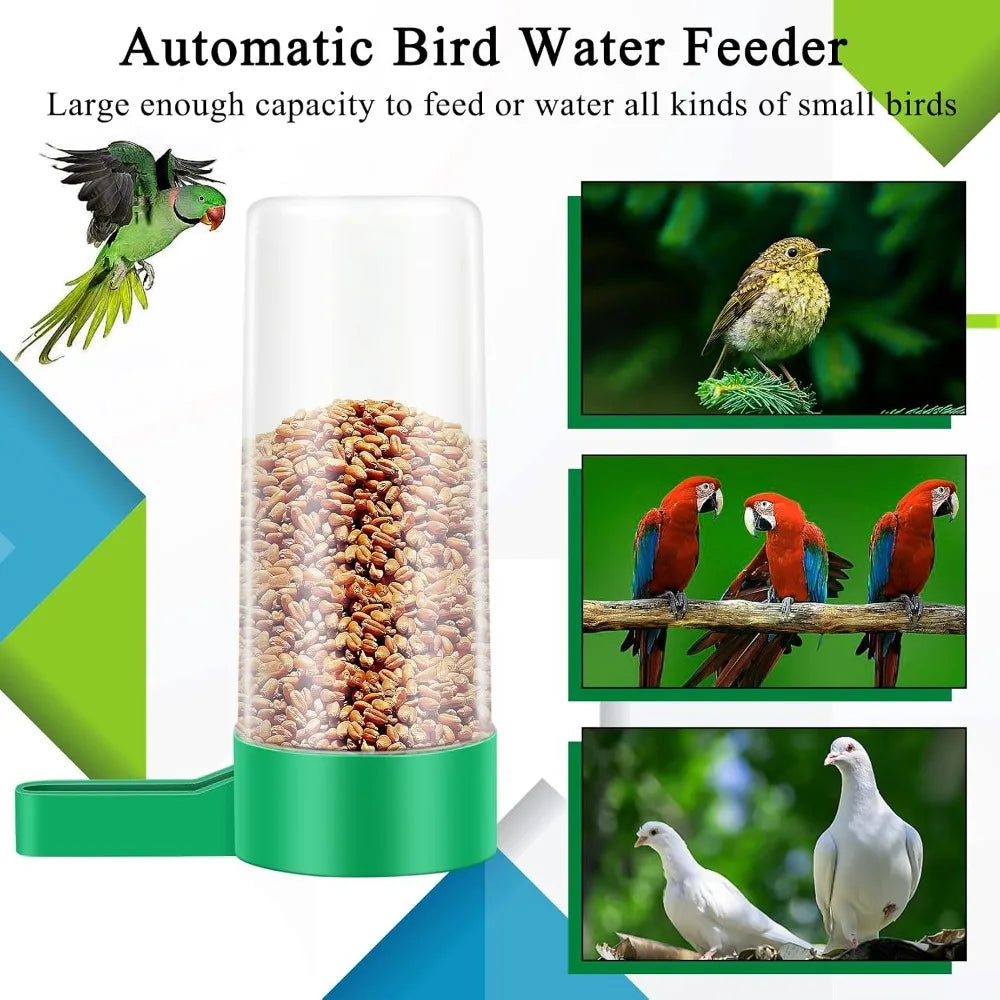 Lamoutor Plastic Bird Water Feeder Drinker Clip For Cage Birds
