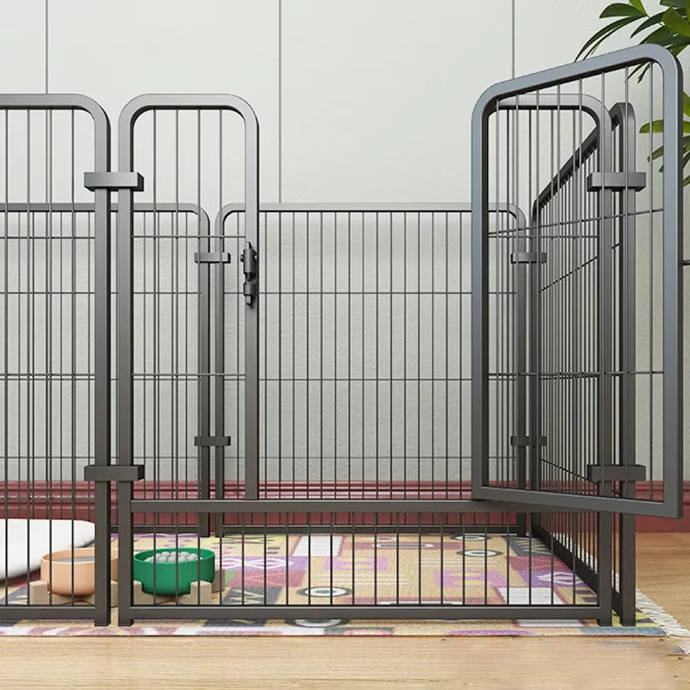 Foldable Stainless Steel Dog Fence Playpen For Pets