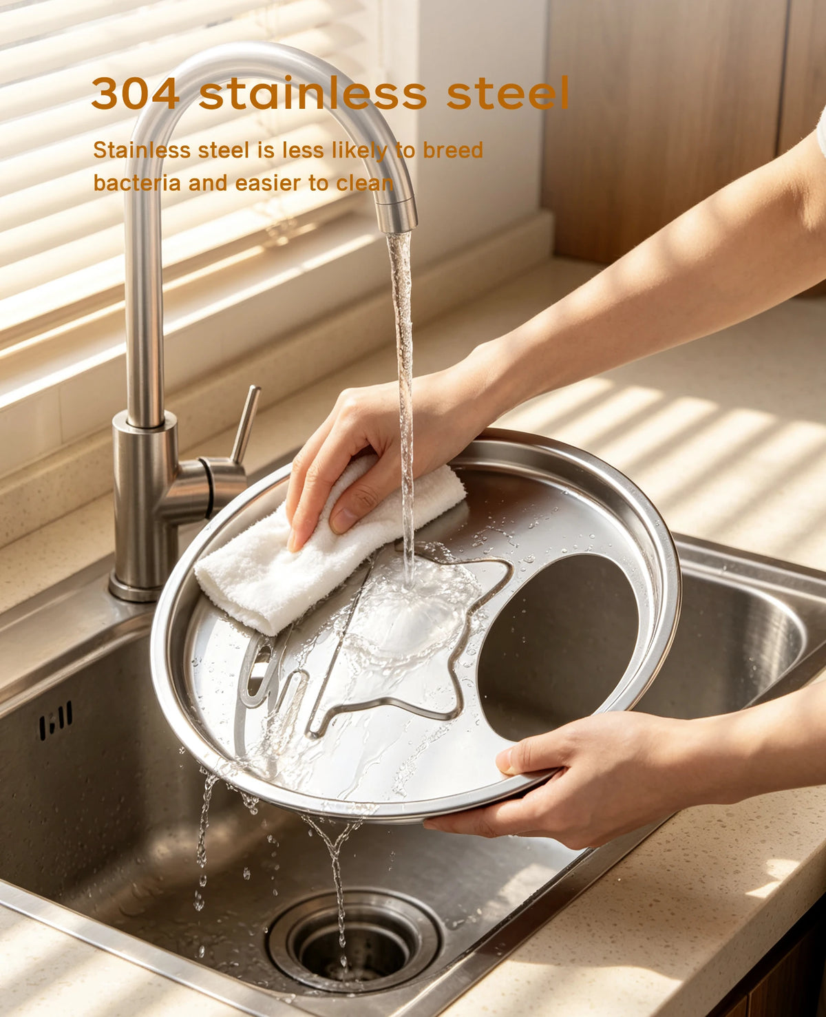 OPETH Cordless Stainless Steel Cat Water Fountain With Automatic Pump