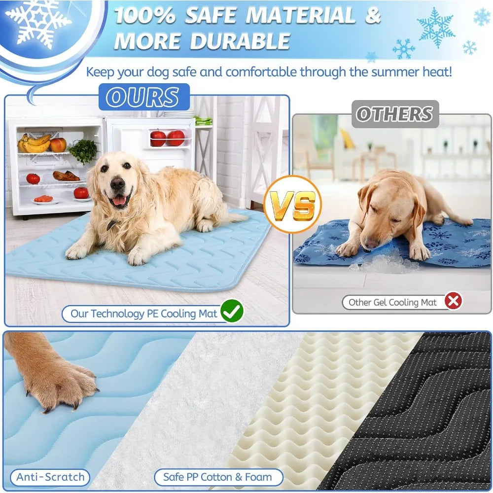 Dog Cooling Mat Self Cooling Pad Washable Non Slip