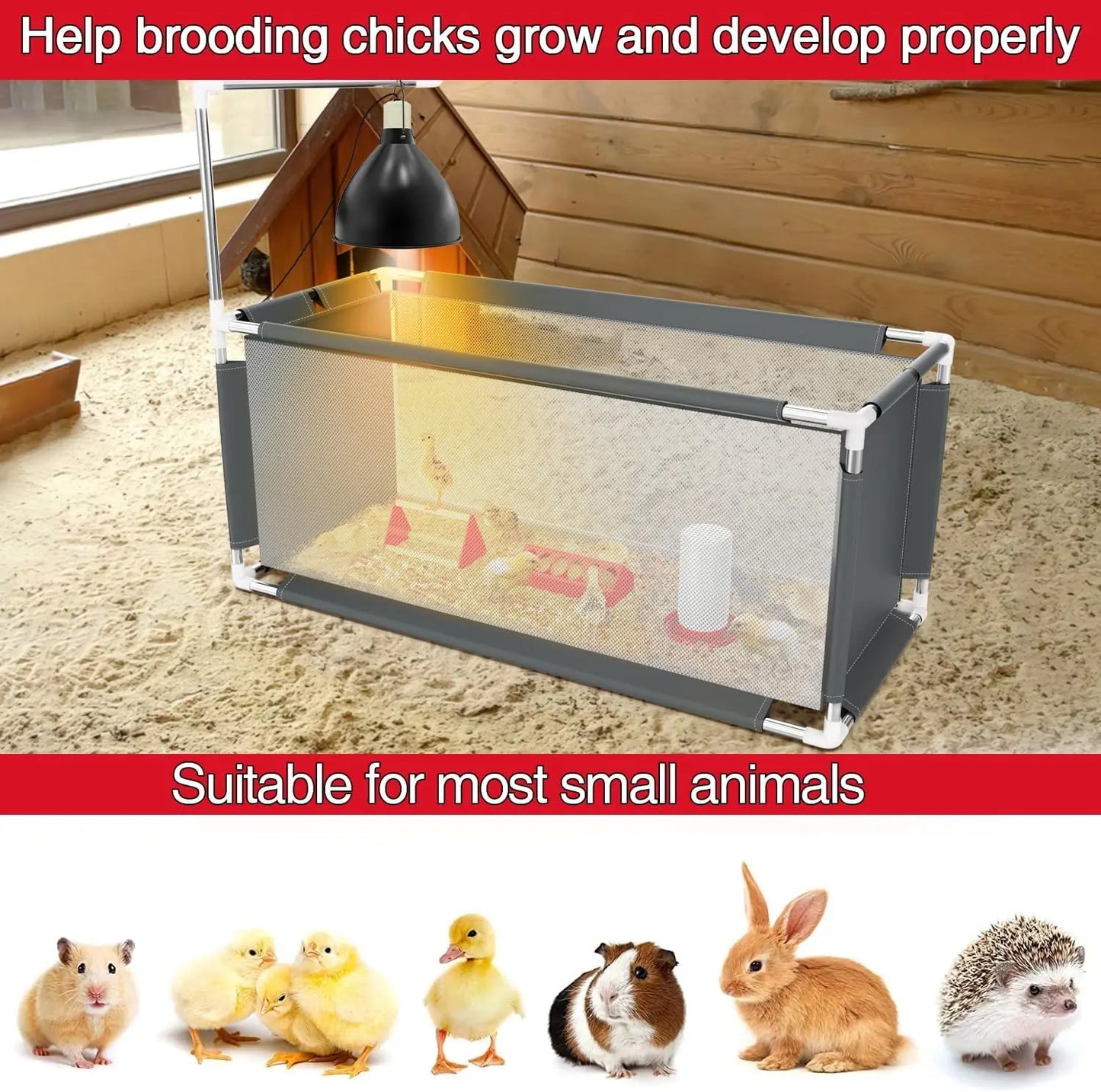 Chicken Brooder Box Starter Kit Indoor Brooder for Chicks