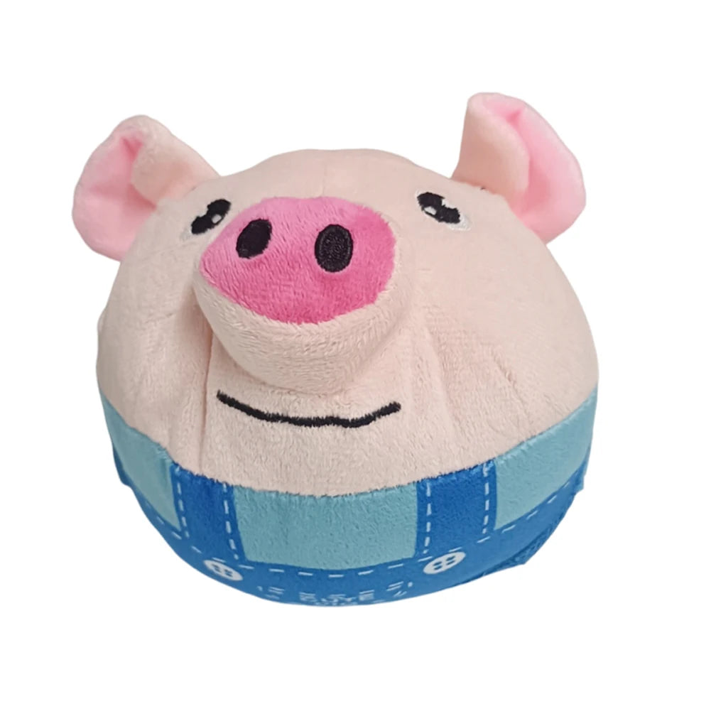 Electric Pet Interactive Toy Ball With Squeaker Self Moving