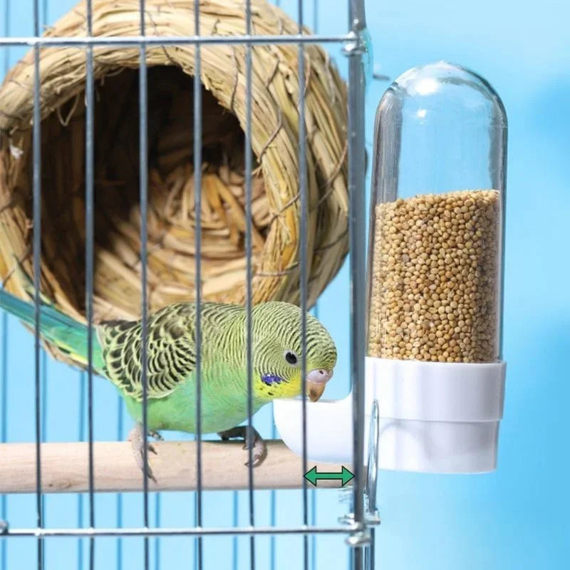 Bird Water Feeder Hanging Dispenser for Parrots and Finches