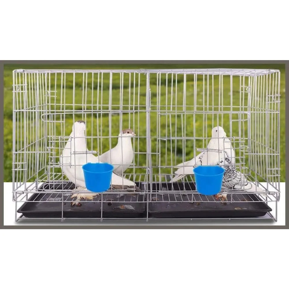 Plastic Hanging Cage Feeder Cup For Birds And Poultry