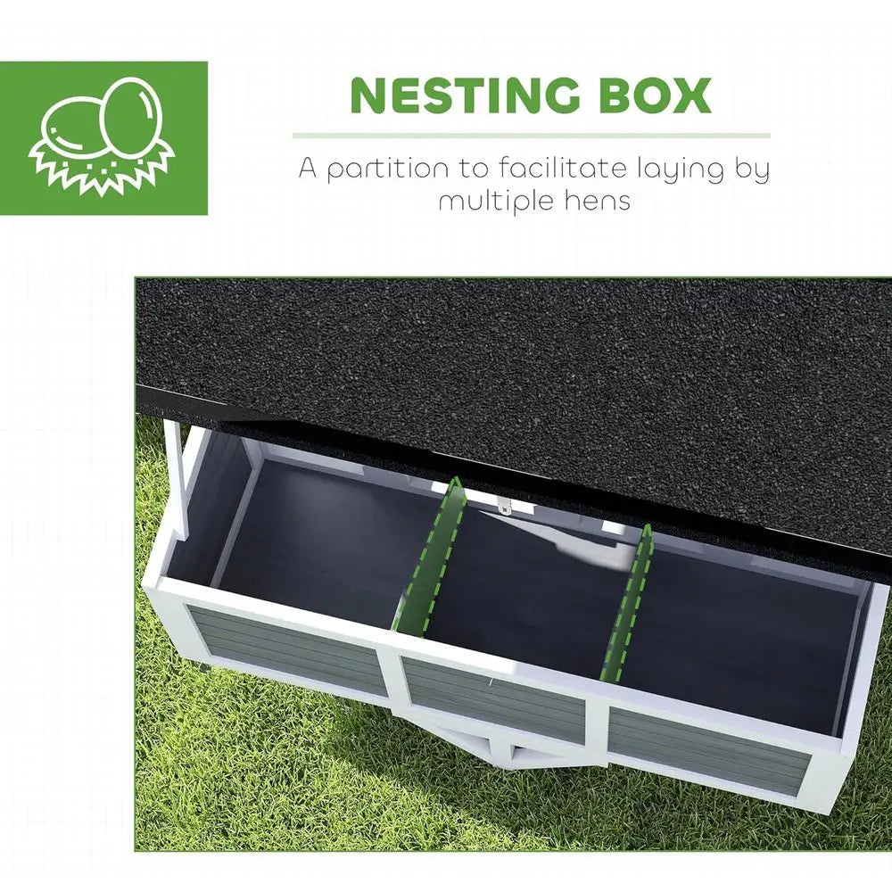 Portable Chicken Coop For 2 To 4 Hens With Nesting Box, Windows, And Perches