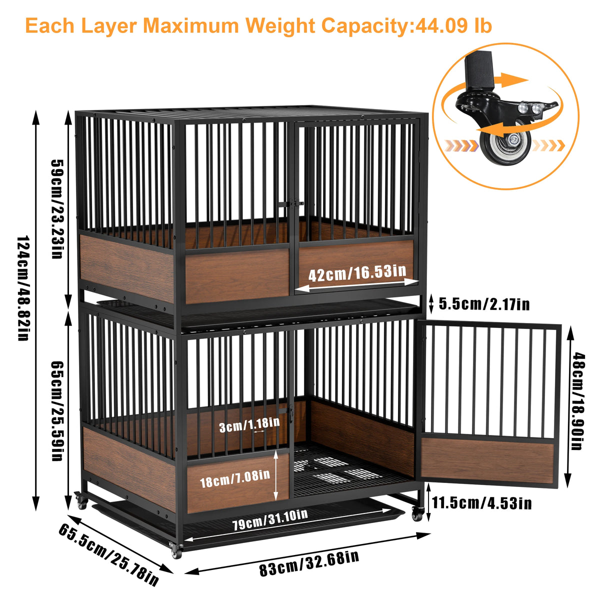 Heavy Duty Metal Cat Cage Playpen for Cats and Dogs