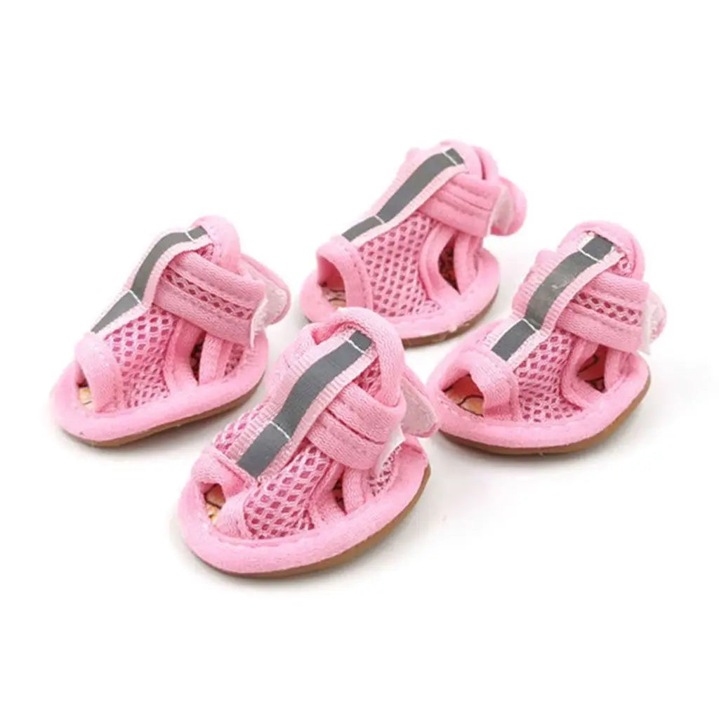 Breathable Anti Slip Dog Sandals With Reflective Strap
