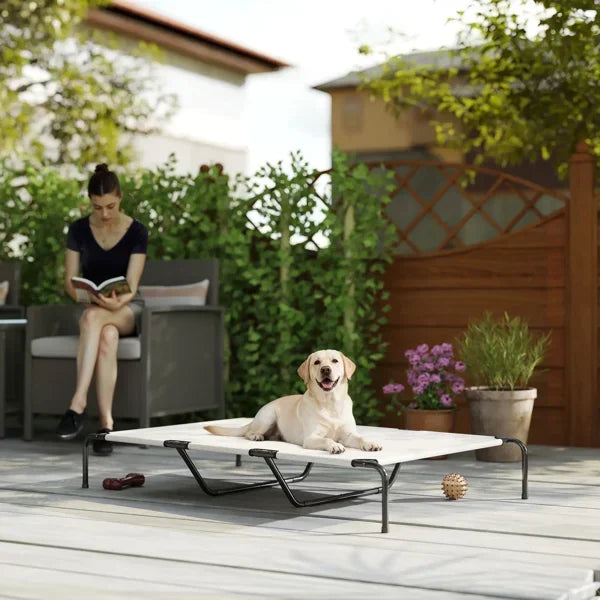 Detachable Breathable Dog Bed With Steel Frame For Large Dogs