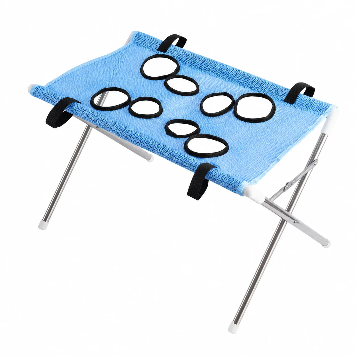Foldable Pet Grooming Table With Breathable Mesh Platform