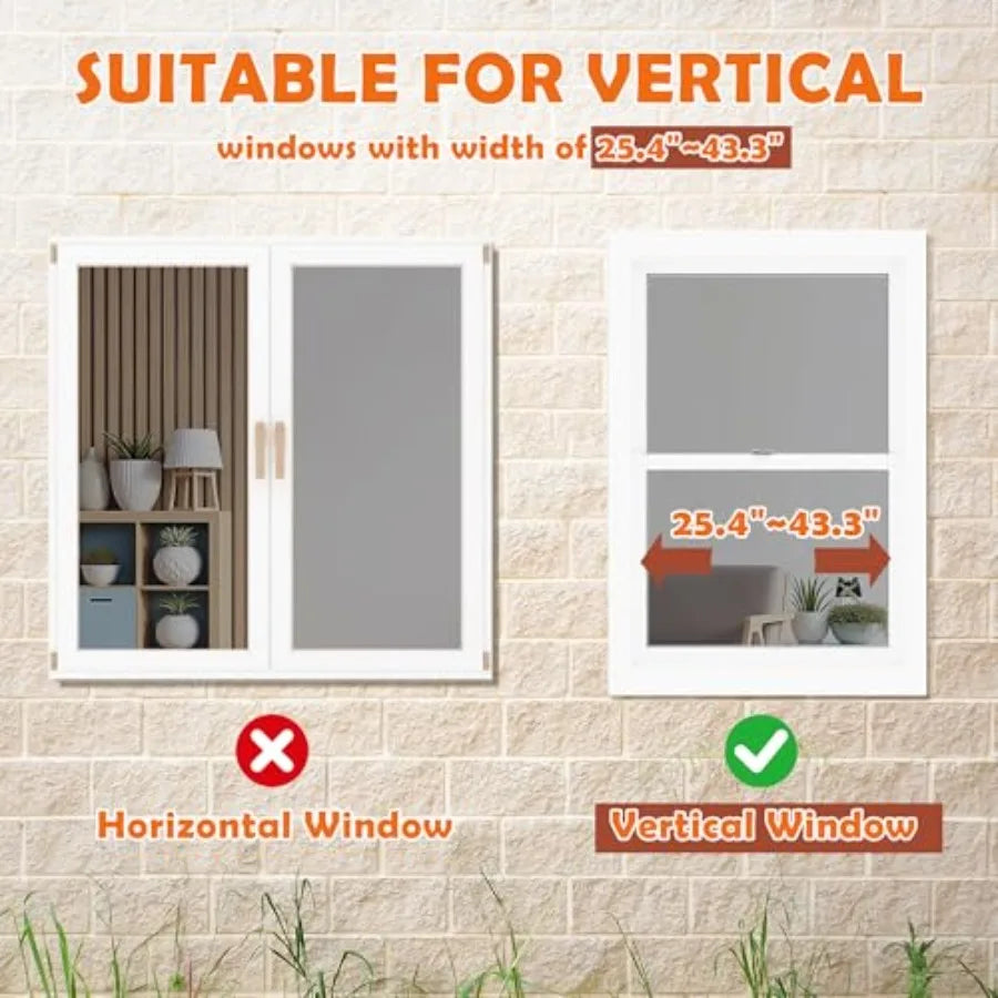 XMSJ Window Catio Indoor Outdoor Cat Enclosure With Mosquito-Proof Mesh