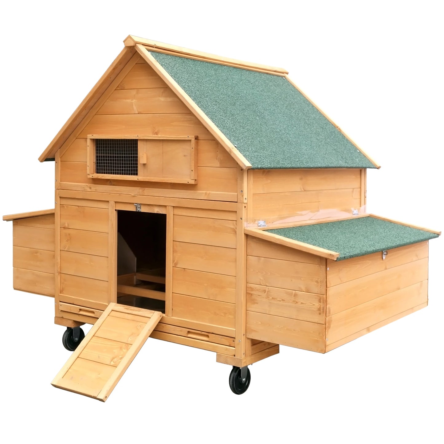 Mobile Wooden Chicken Coop On Wheels