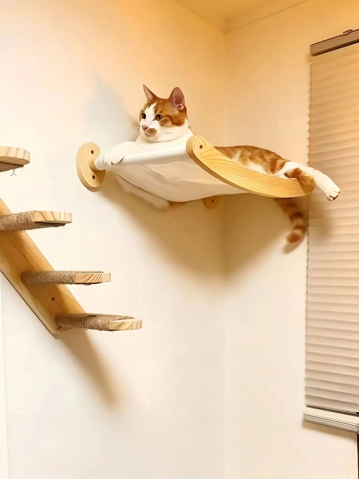 CWV Wall Mounted Cat Rope Bridge with Sisal for Climbing
