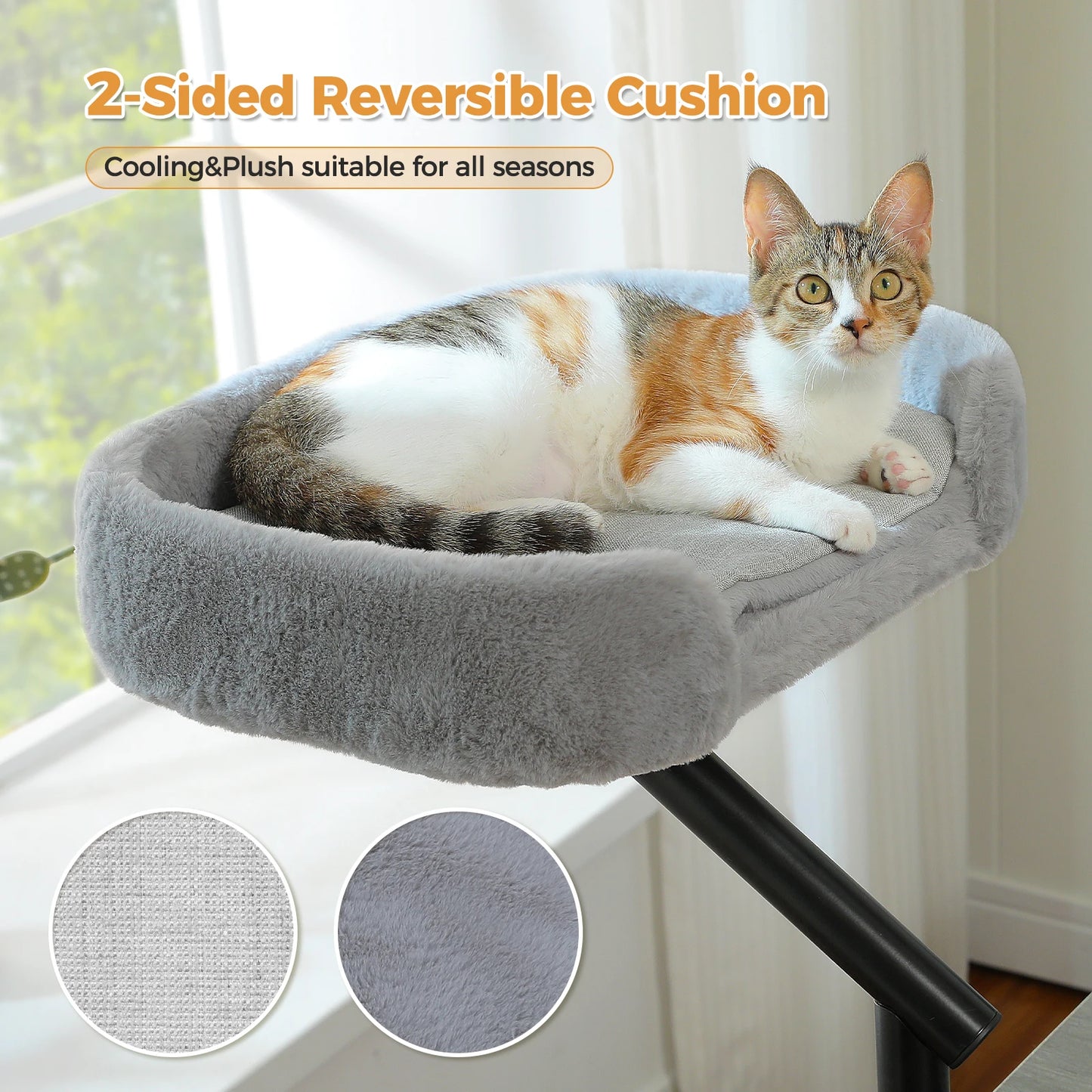 PAWZ Road Cat Desk Bed 360 Rotatable Comfort Hammock
