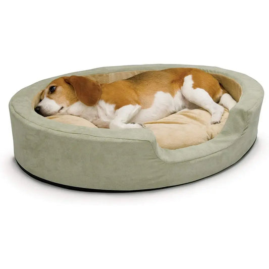 Heated Dog Bed Indoor Calming Cuddler With Removable Cover