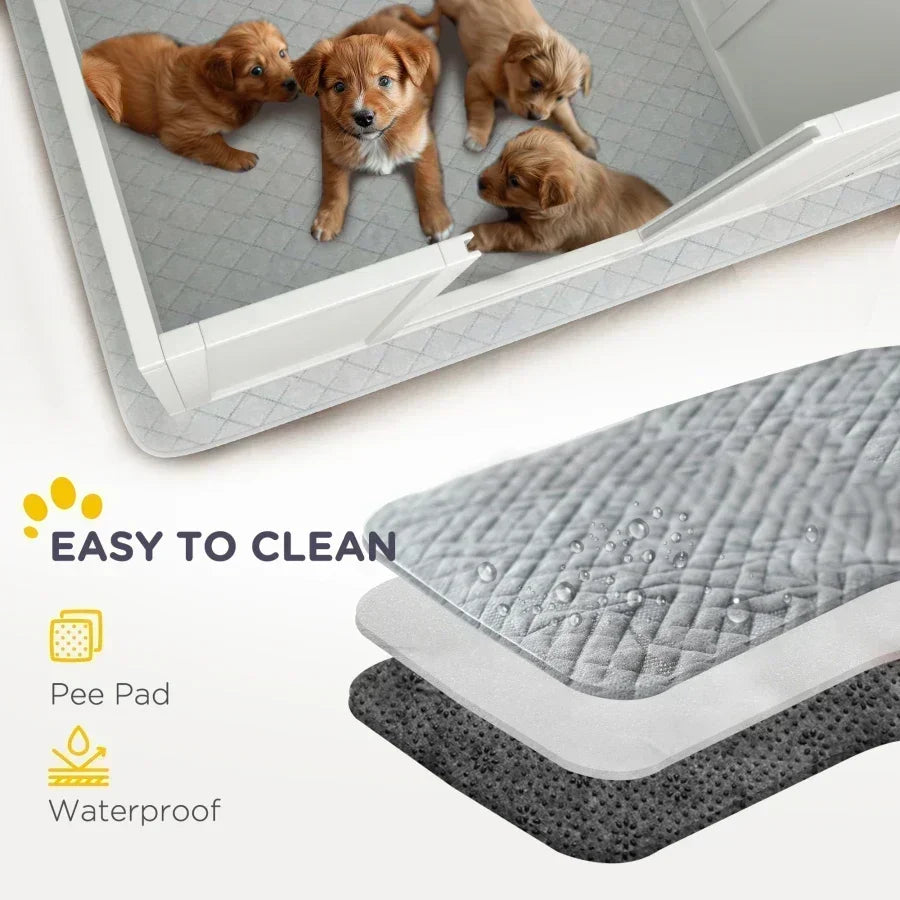 Whelping Box For Dogs Waterproof Pad And Adjustable Door