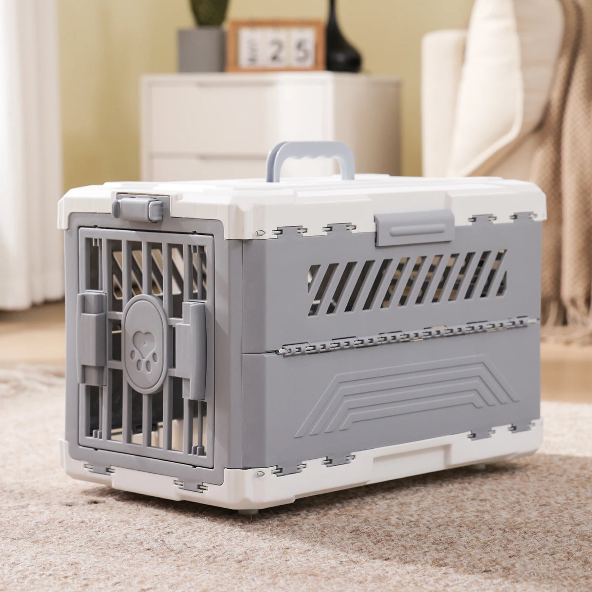 PAWZ Road Foldable Pet Travel Carrier with Secure Lock Door