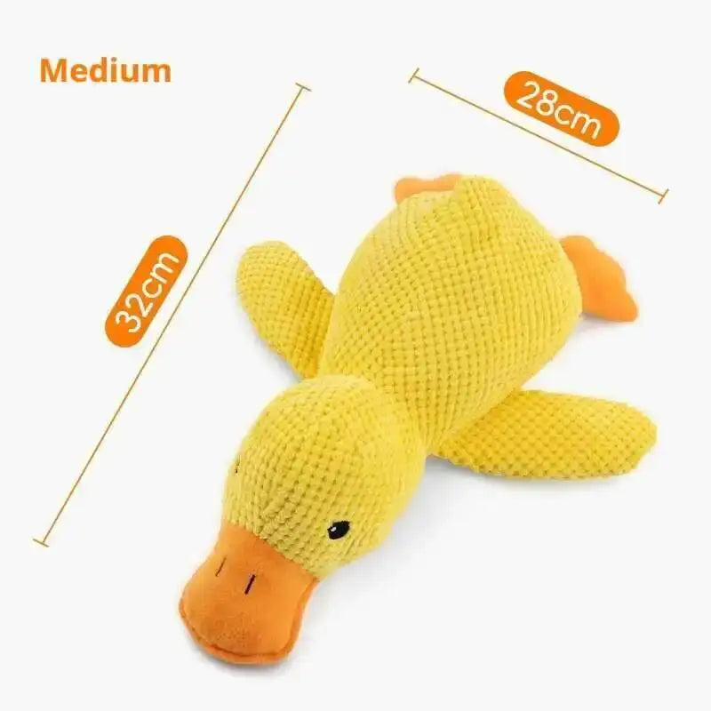 Squeaky Plush Duck Dog Toy Bite Resistant Puppy Chew Toy