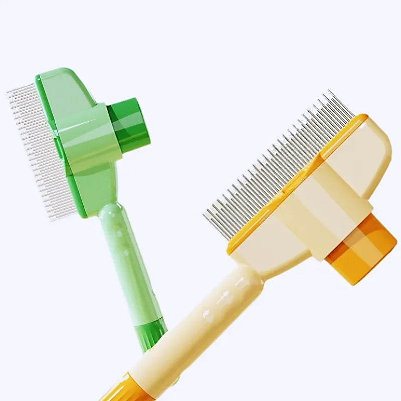 Self-Cleaning Dog Comb And Cat Brush For Gentle Pet Grooming