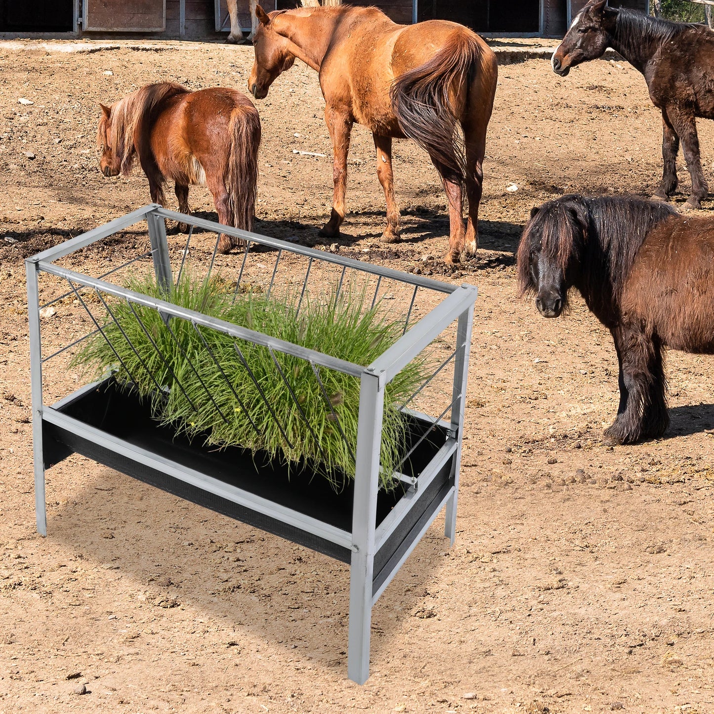 Galvanized Steel Livestock Feed Trough For Goats Horses Cattle