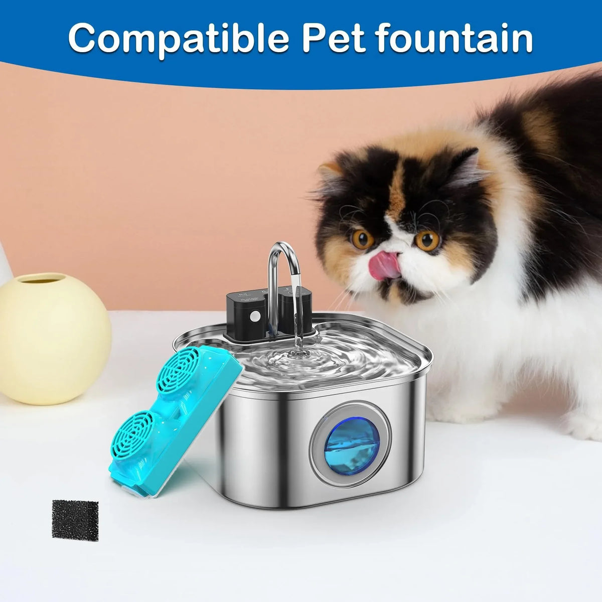 Replacement Cat Water Fountain Filters for Pet Drinkers