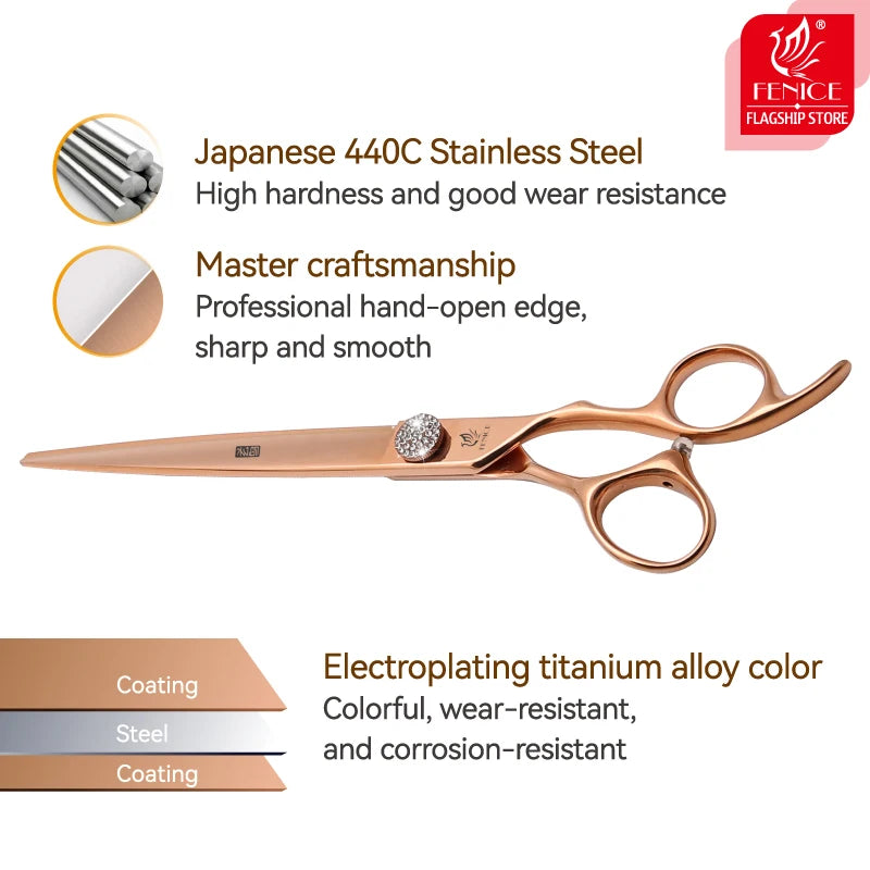 Fenice JP440C Pet Grooming Scissors Set For Canine Groomers