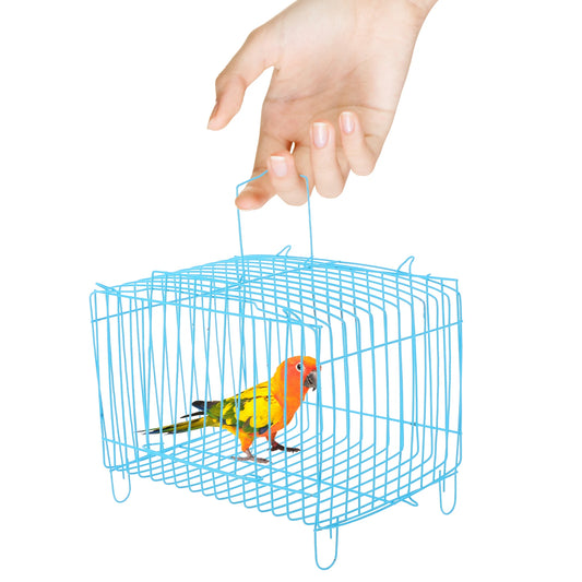 Portable Bird Cage Travel Carrier For Small Parrots