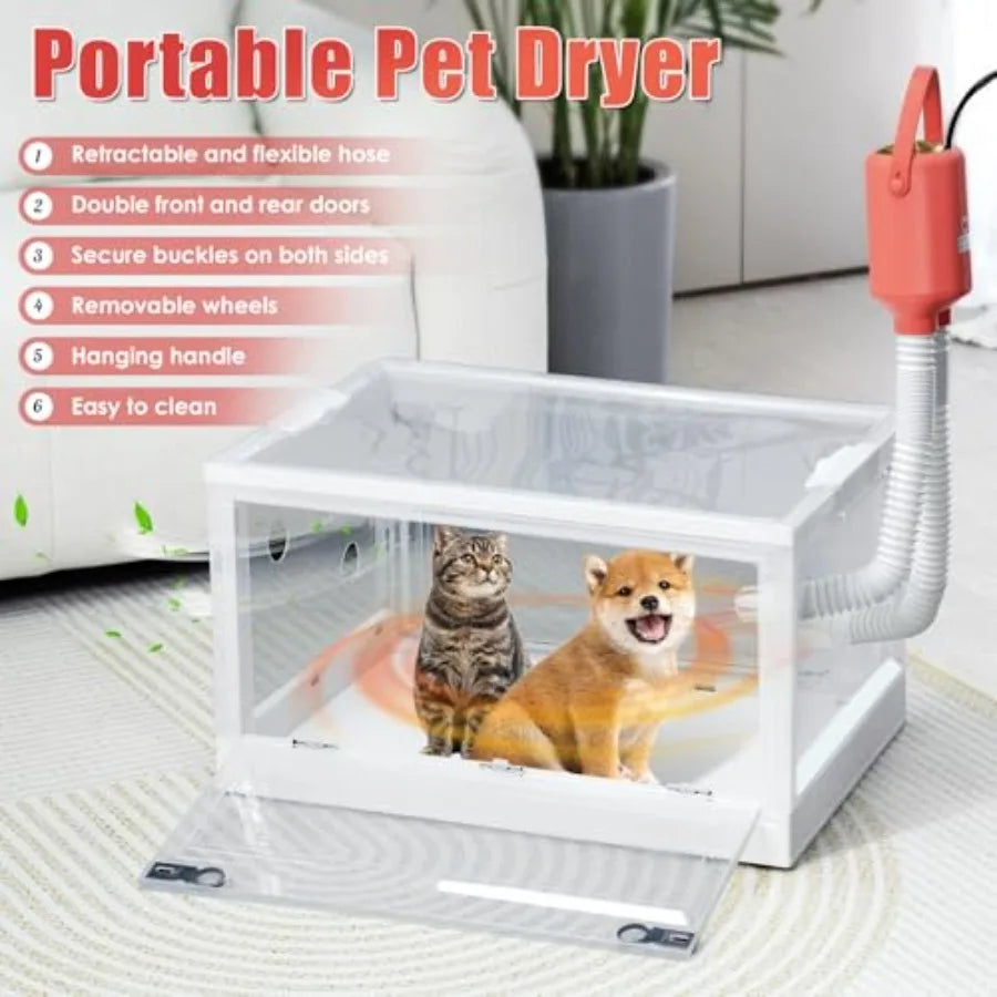 Automatic Pet Dryer Box for Cats and Small Dogs Timer