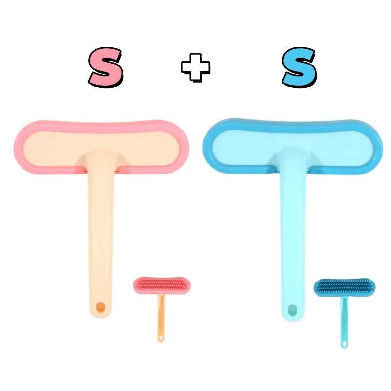 Rabbit Silicone Pet Comb for Cats and Guinea Pigs Grooming