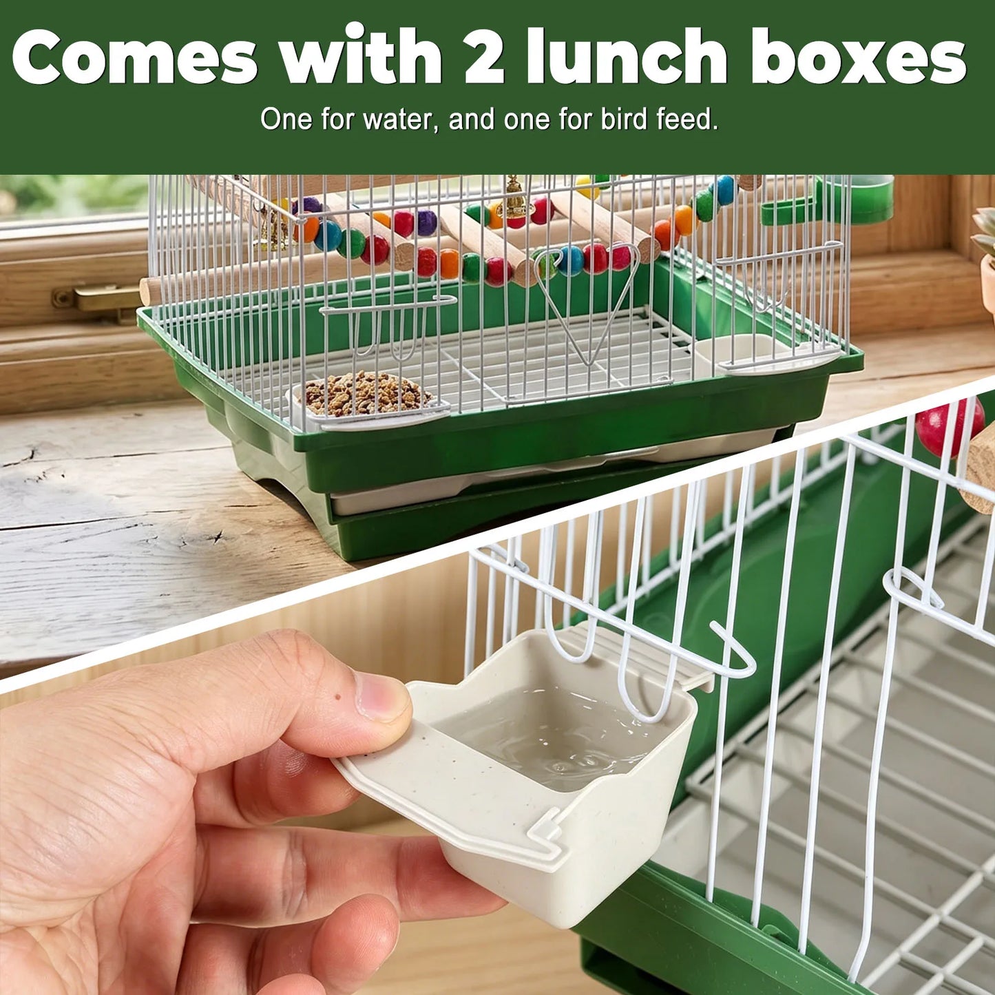 Small Bird Travel Cage With Perch For Parakeet Parrotlet